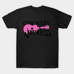 Country Music (pink) T-Shirt